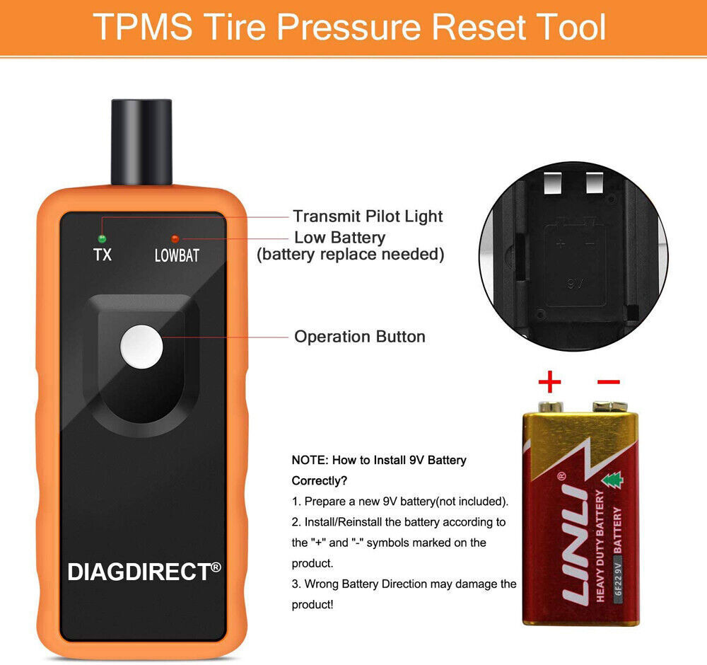 EL50448 TPMS Relearn Tire Sensor Pressure Monitor System Programming Activation