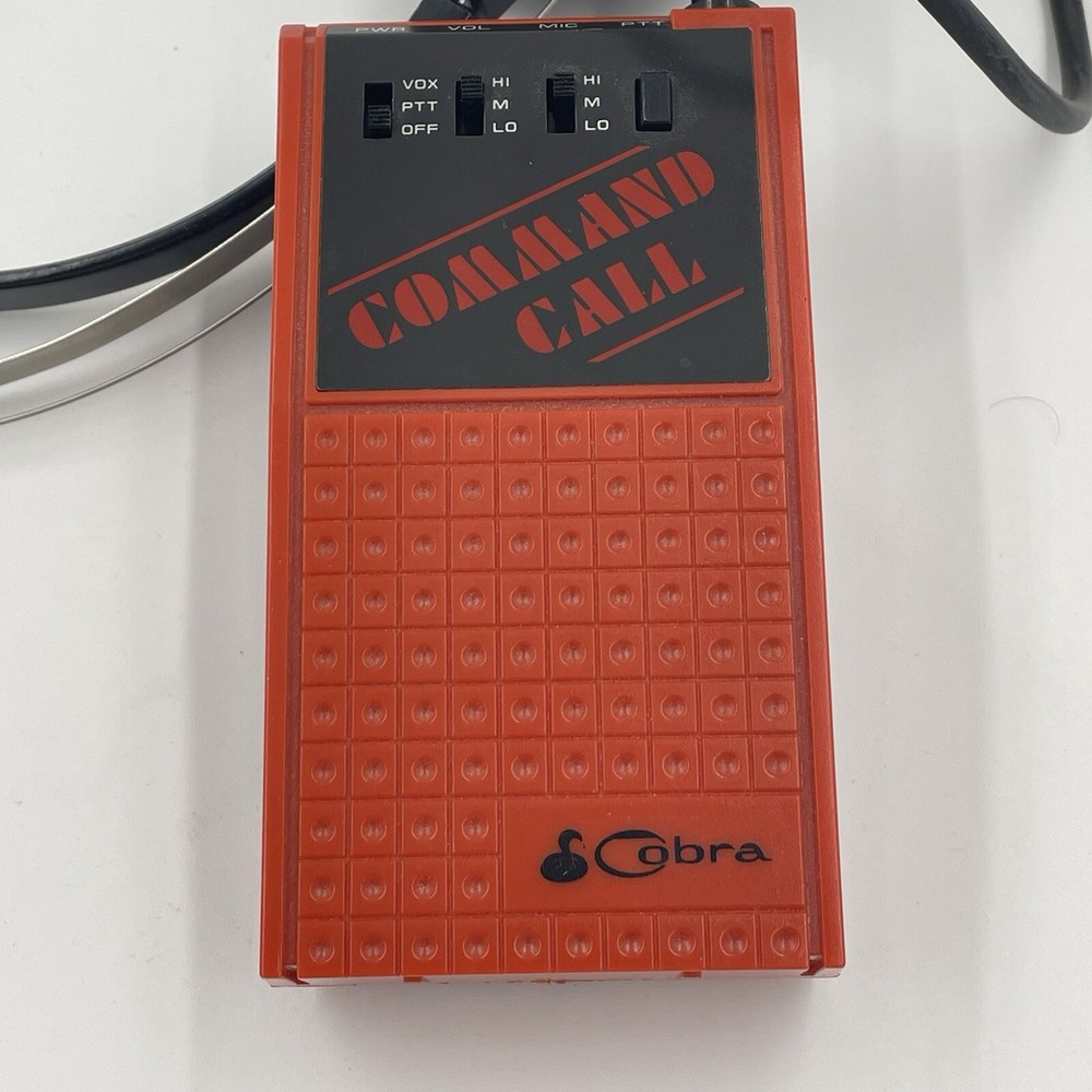 Vintage Cobra Command Call Hands Free 2-way Communicator