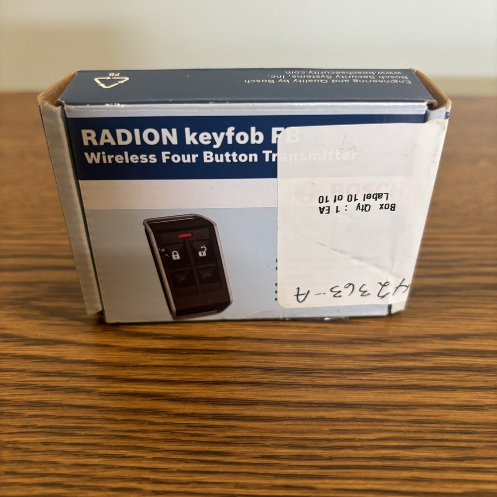 NEW Bosch RFKF-FB-A RADION Keyfob FB Wireless 4-Button Transmitter