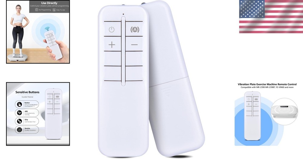 Ergonomic Replacement Remote for YESOUL Vibration Plate - No Programming Needed