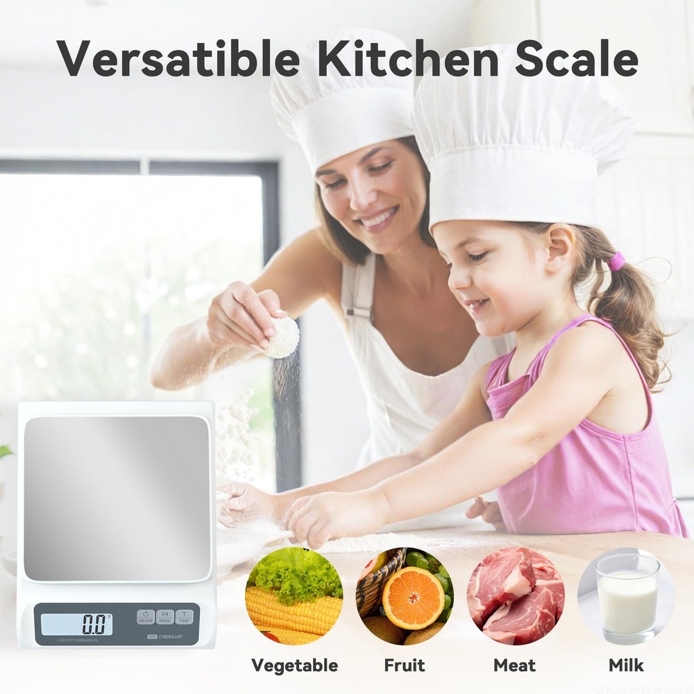 Precision Digital Food Scale Meal Prep Kitchen Baking Espresso Gram LCD 13LBS
