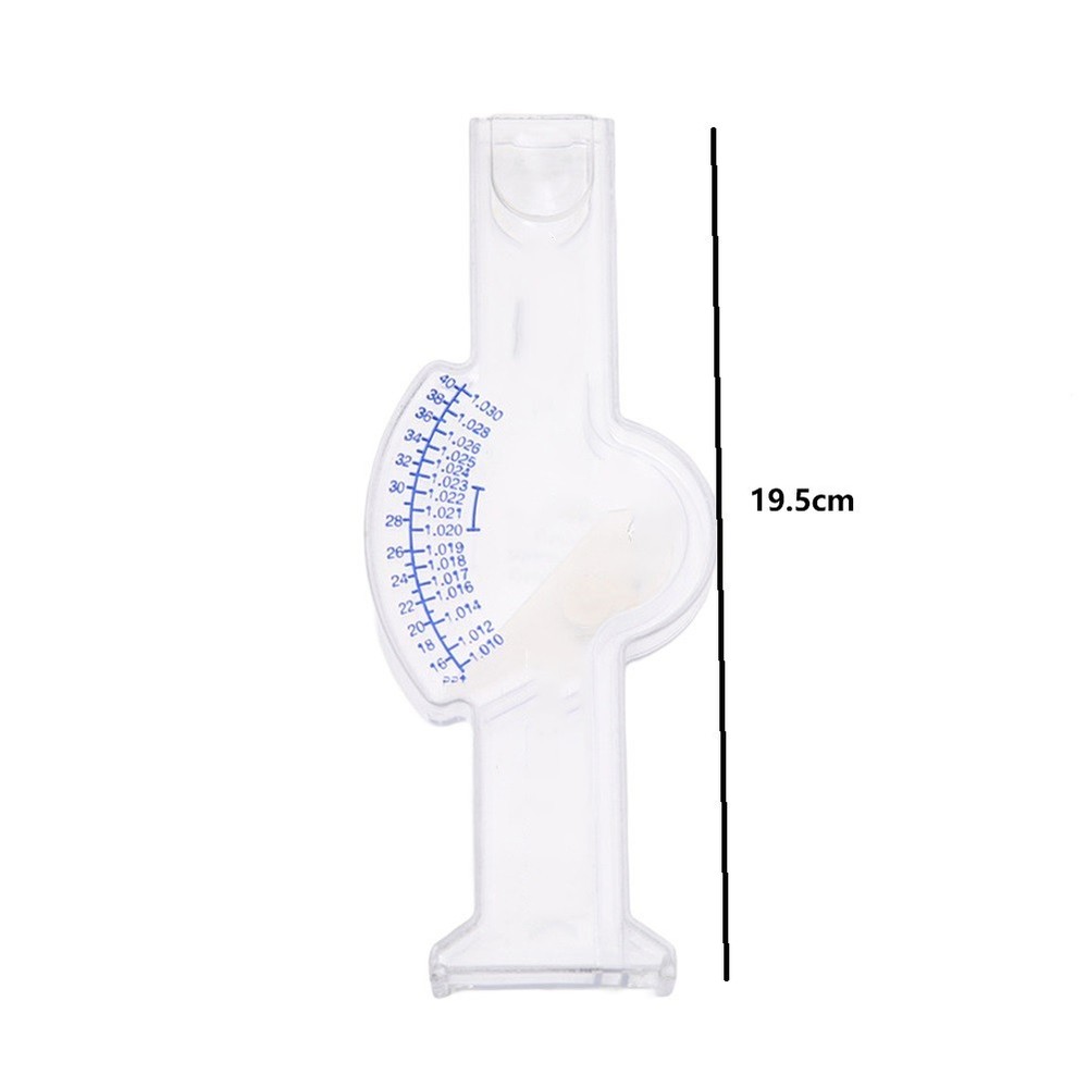 Saltwater Aquarium Salinity Tester Hydrometer with Easy to Read Swing Pointer