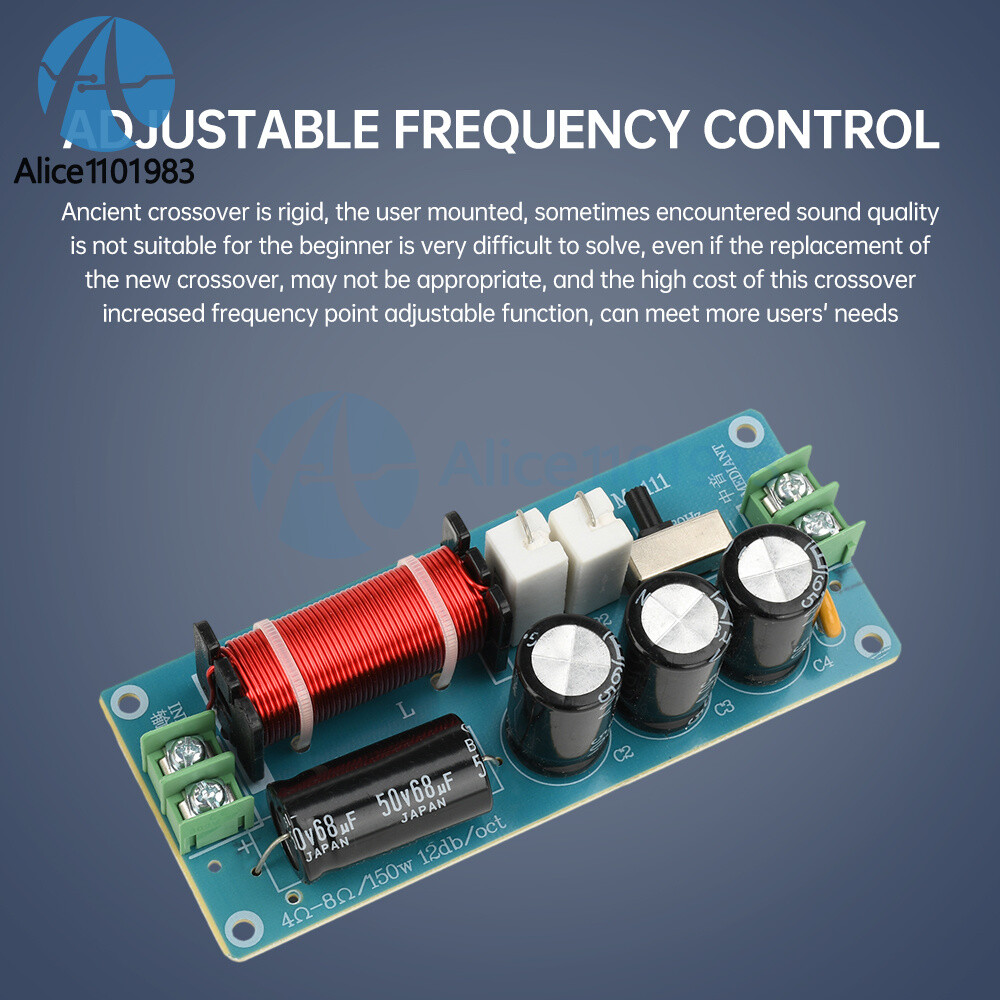 150W Midrange Speaker Frequency Divider Audio Crossover For HiFi Amplifier DIY