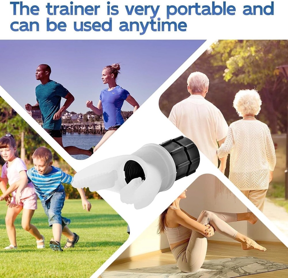 Exerciser Endurance Trainer Device Muscle Trainer with Variable Settings Wht S-3