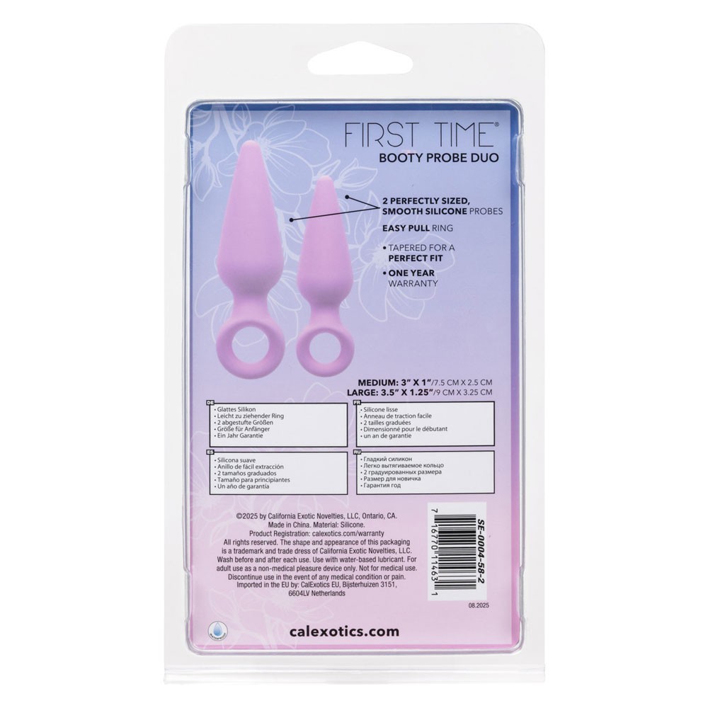 CalExotics First Time Booty Probe Duo Butt Plug Set Pink