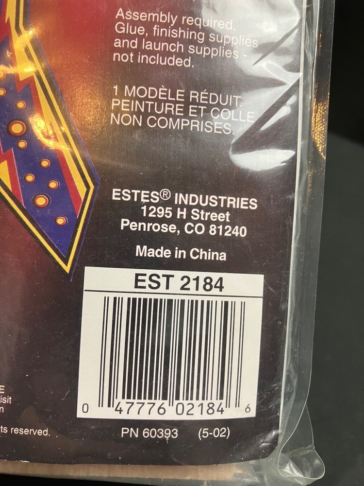 Vintage OOP Estes METEOR MASHER Flying Model Rocket Kit - Open - Complete