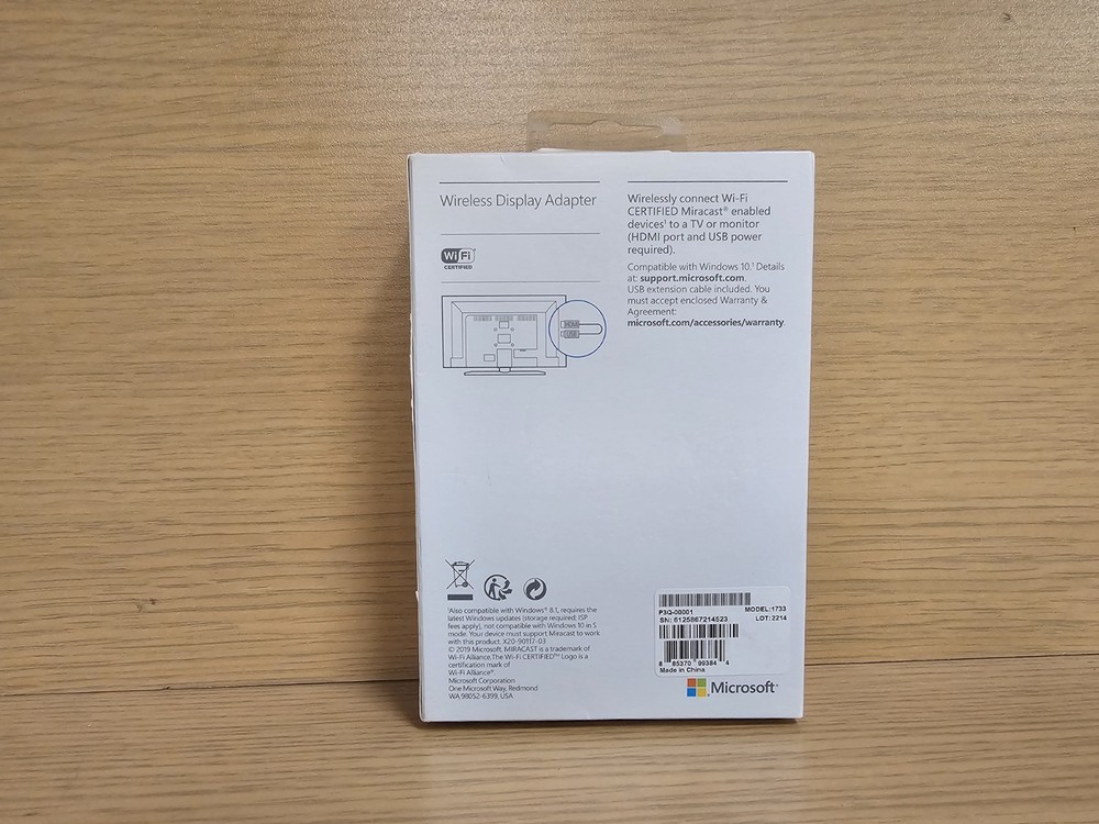 Microsoft Wireless Display Adapter V2 USED OPEN BOX