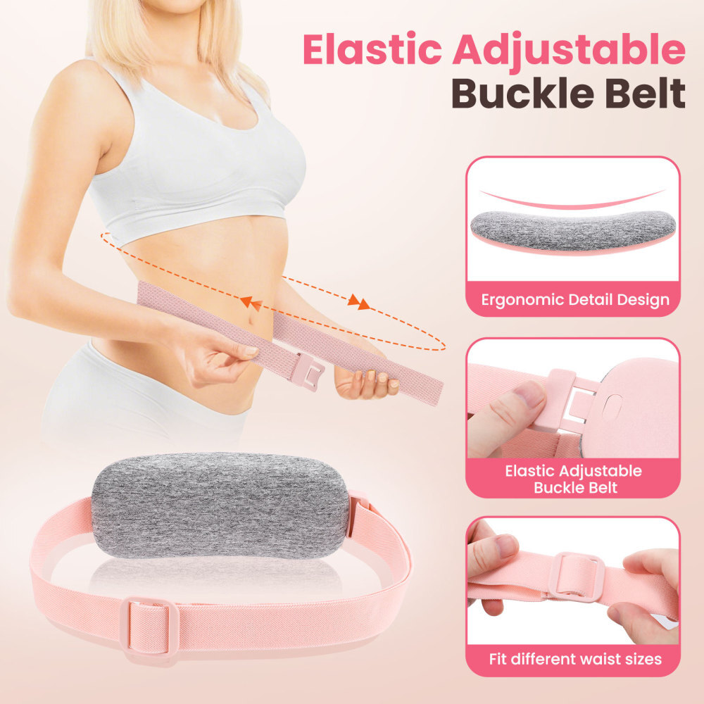 Electric Heating Menstrual Vibration Pad Belt For Period Pain Relief Cramps USB