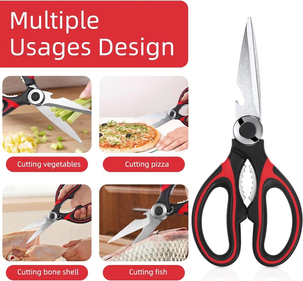 Kitchen Shears For General Cooking Use Heavy Duty Meat Scissors 2 Pack