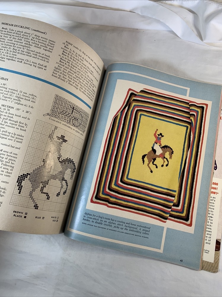 McCall's Step-by-step Crochet Lessons For Beginners Book 2 1968