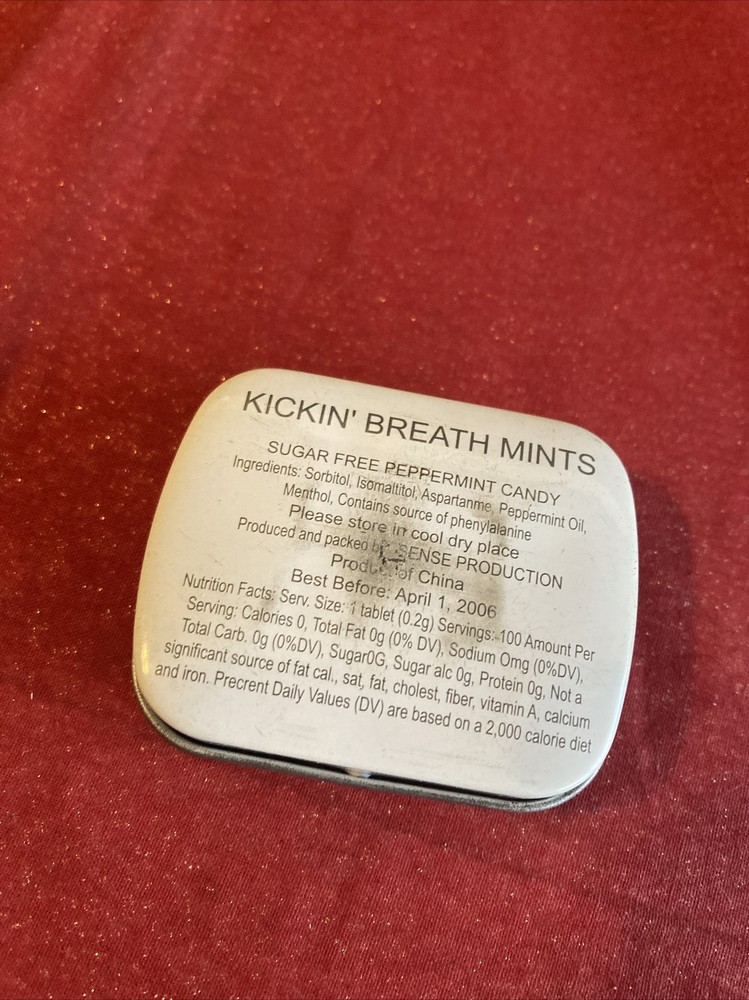 Kickin’ Breath Mints Tin Only