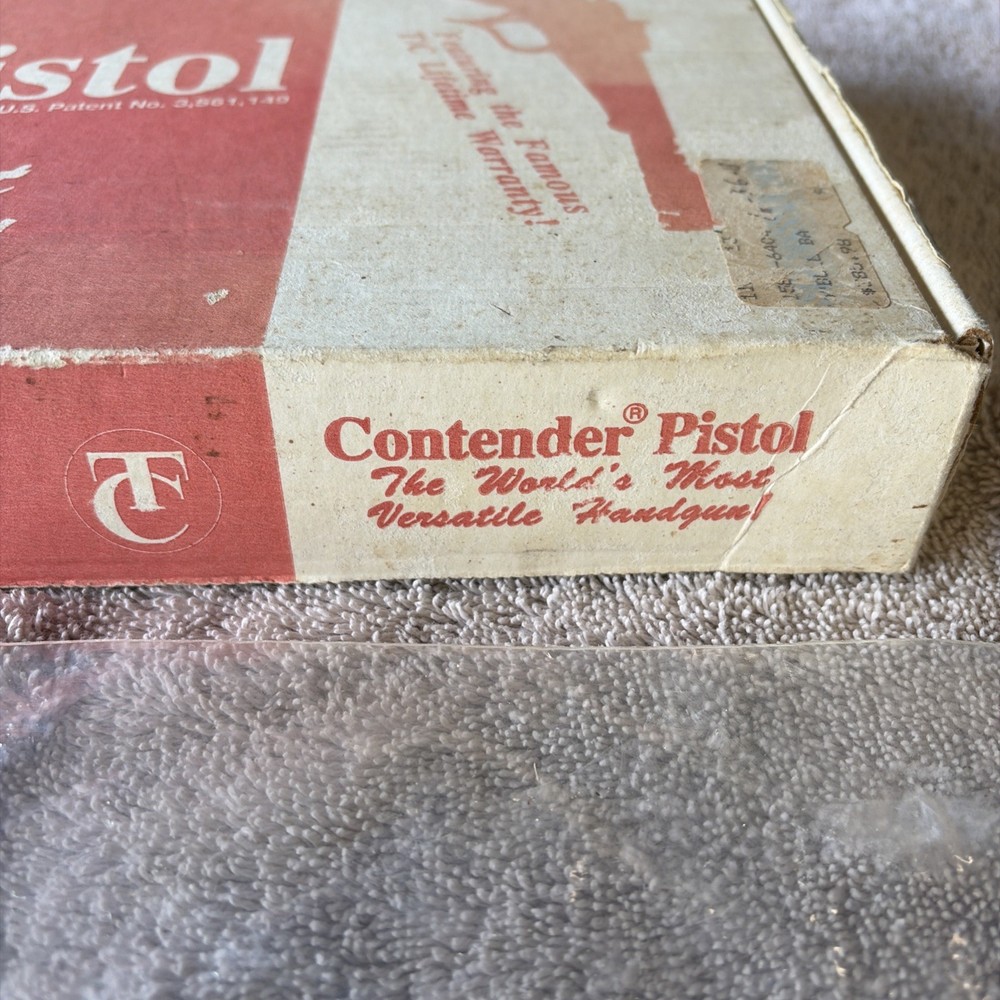 THOMPSON CONTENDER BOX WITH MANUAL - 2732