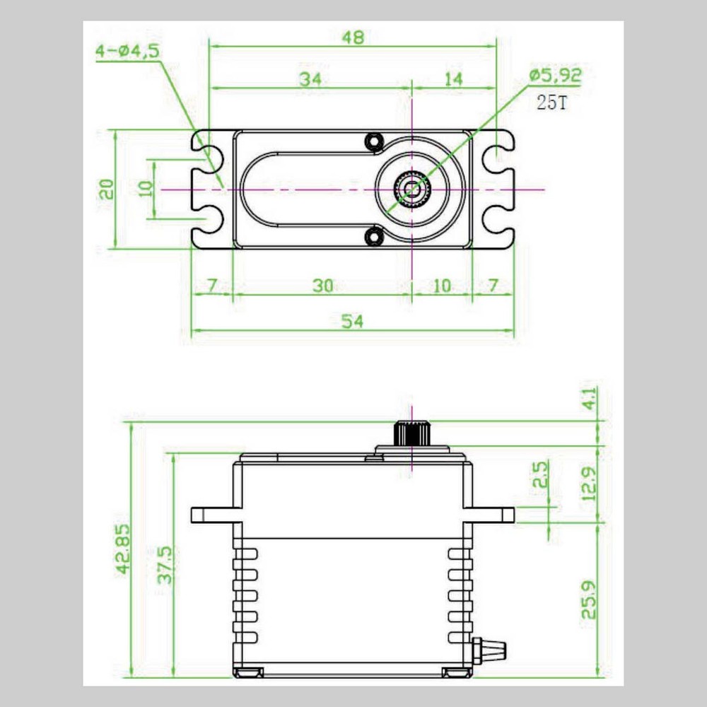 REEFS RC RAW 500 Servo Programable SEHREEFS54 Servos