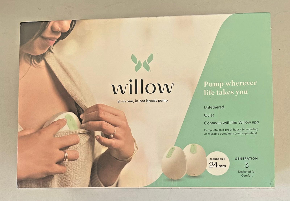 Willow 24mm 3rd Generation Breast Pump - White FREE SHIPPING