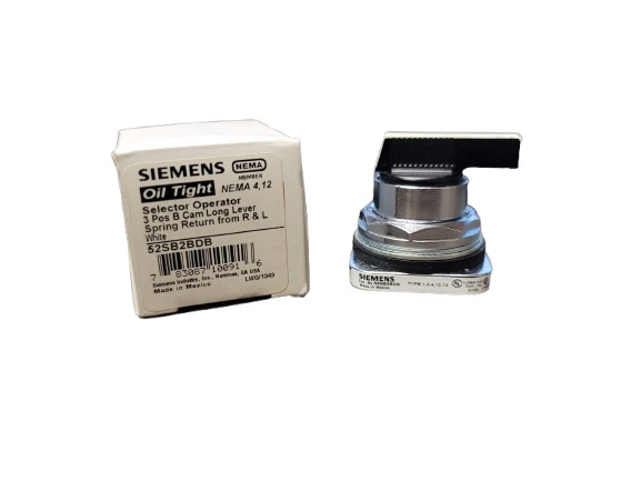Siemens 52SB2BDB Selector Switch 30 mm Long Lever 3 Position Spring Return