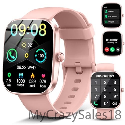 Matast Smart Watch, 1.91", Pink