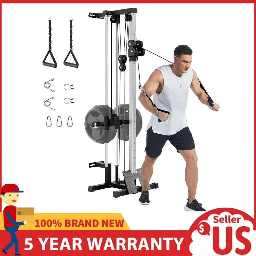 Wall Mount Cable Station, Cable Crossover Machine with 19 Adjustable Positions