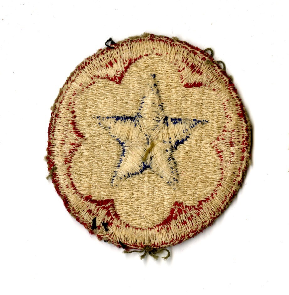 Army Service Forces White Back Patch WWII Vintage
