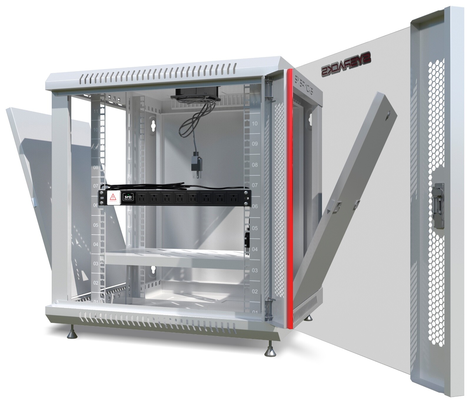 15U Sysracks Wall Mount IT Data Network Server Rack Cabinet Enclosure 24" Depth