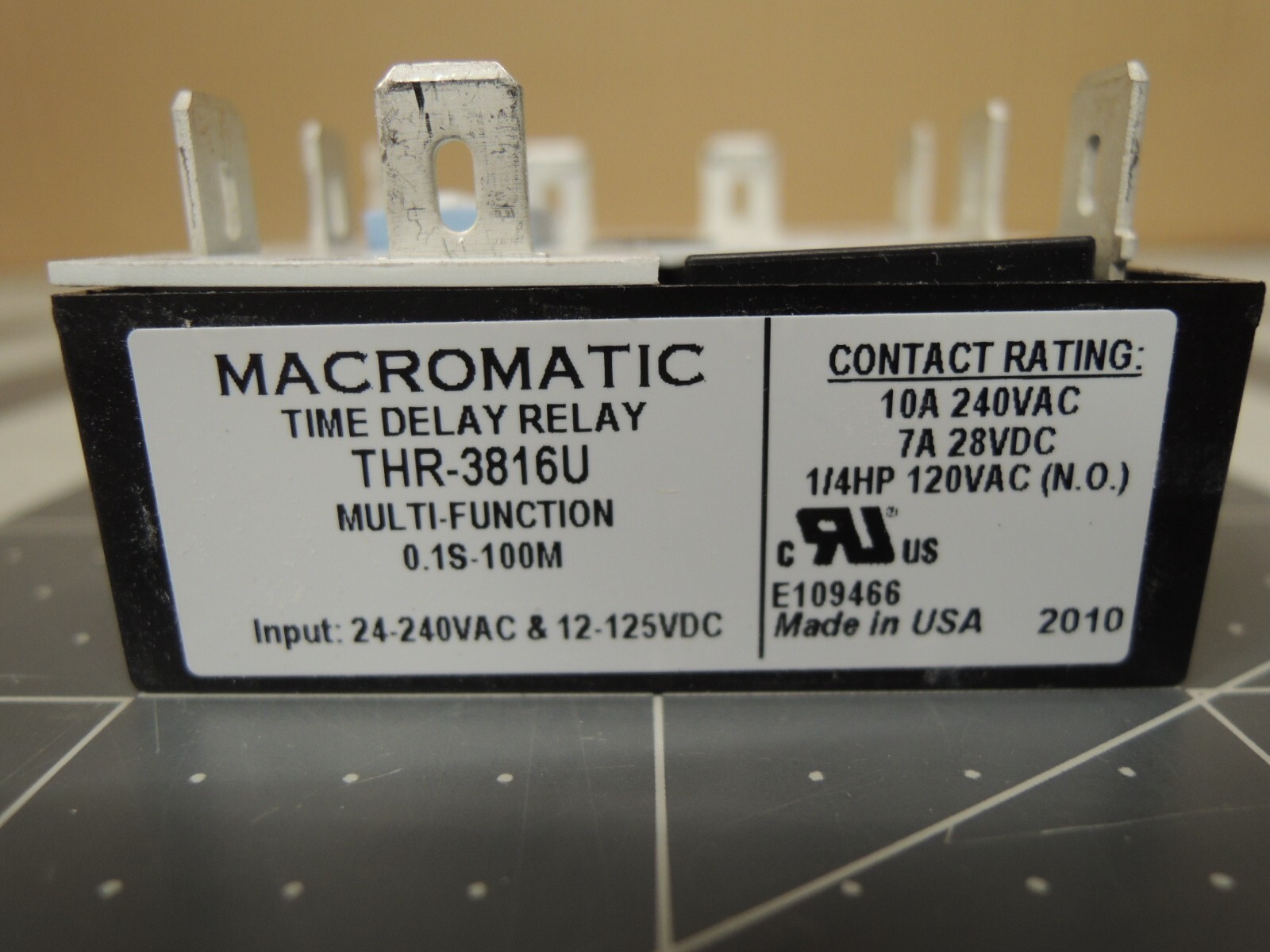 MACROMATIC Multi-Function Encapsulated Timing Relay: Surface Mounted, 12 to 125V