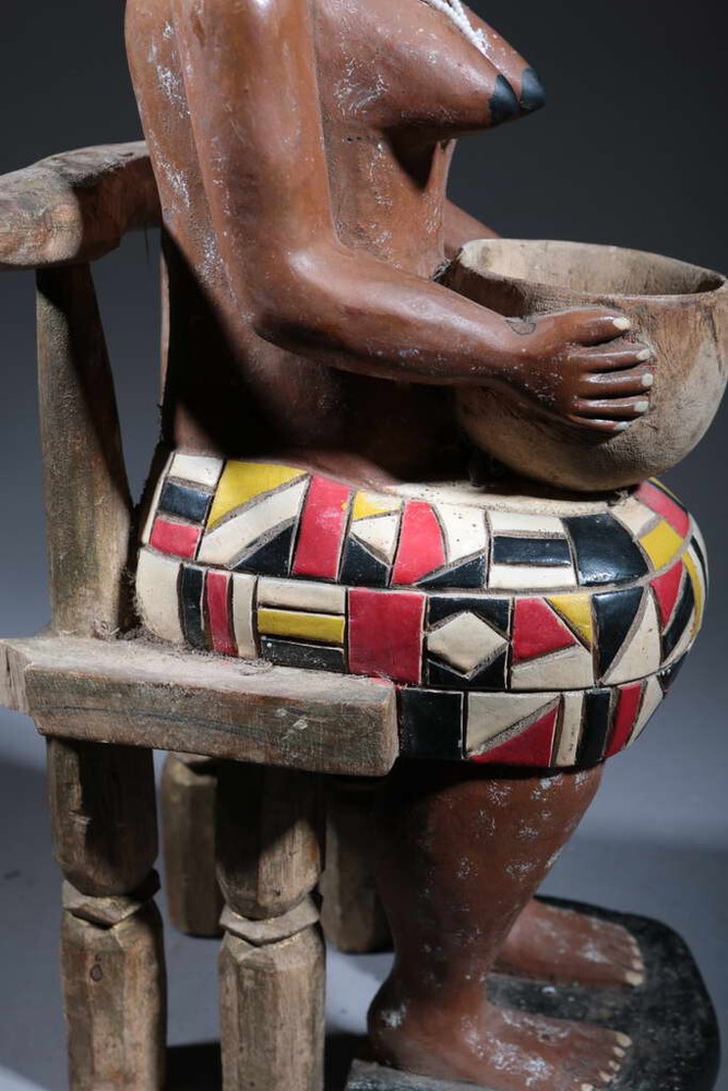 Art African Statue Attie 732