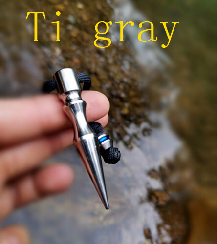 EDC Tool Titanium Alloy Key Chain Ring Pendant Fallinger Gadget Cone shape