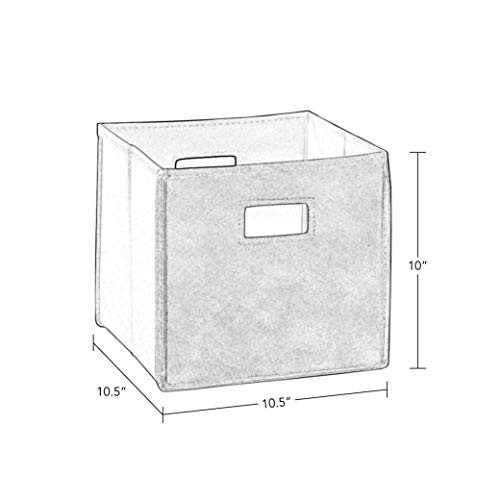 2 Pc Folding Storage Bin Set, No Size, Orange, 2 Count 2 Orange Bins