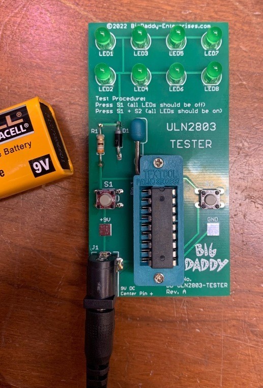 Big Daddy 2803/ULN2803/ULN2803A Transistor Array Tester
