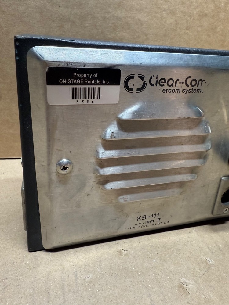 CLEAR-COM KB-111 INTERCOM STATION (STYLE #1)