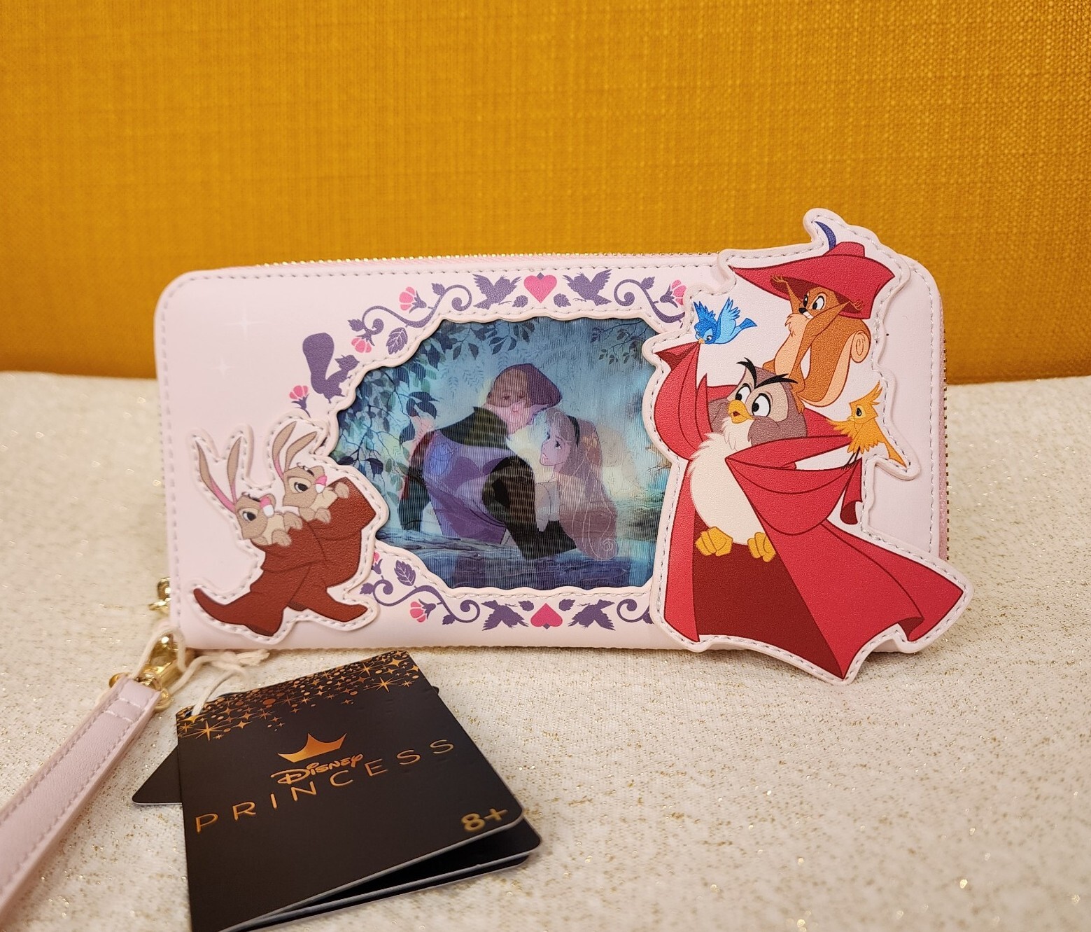 Loungefly Disney Sleeping Beauty Princess Lenticular Series Wristlet Wallet NEW
