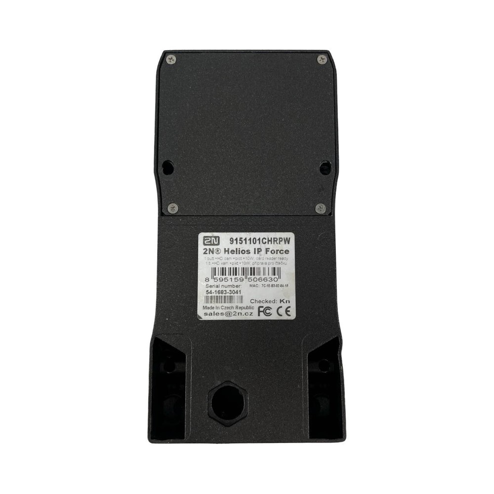 2N Helios IP Force Intercom 1 Button HD Camera Card Reader 9151101CHRPW Licensed
