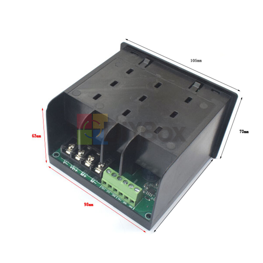 DC 10-55V LCD Digital Display PWM DC Motor Speed Controller with Remote Control