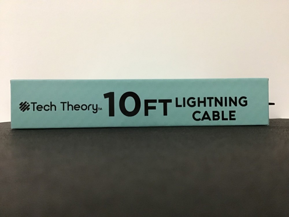 NEW Tech Theory 10ft Cable Compatible with iPhone, iPad, iPod-Charge/Transfer