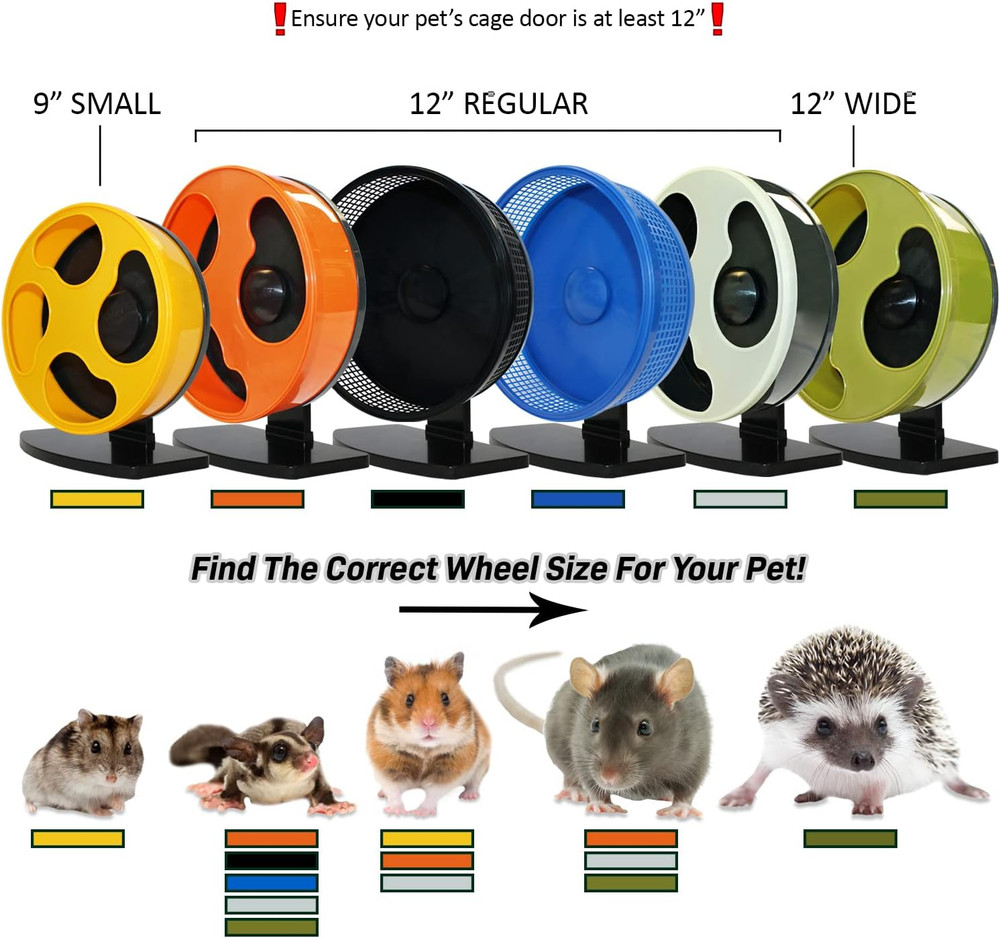 Silent Runner Glow Wheel - 12" Regular - Silent, Fast, Durable Exercise Wheel -