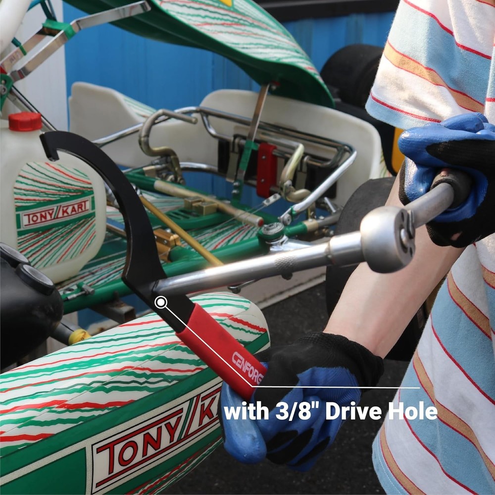 Cenfoge Universal Coilover Adjustment Spanner Wrench Set, 4-PC. Tool Kit for Sus