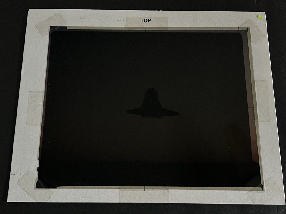 1984 NASA KSC Space Shuttle Discovery Landing Presentation Transparency