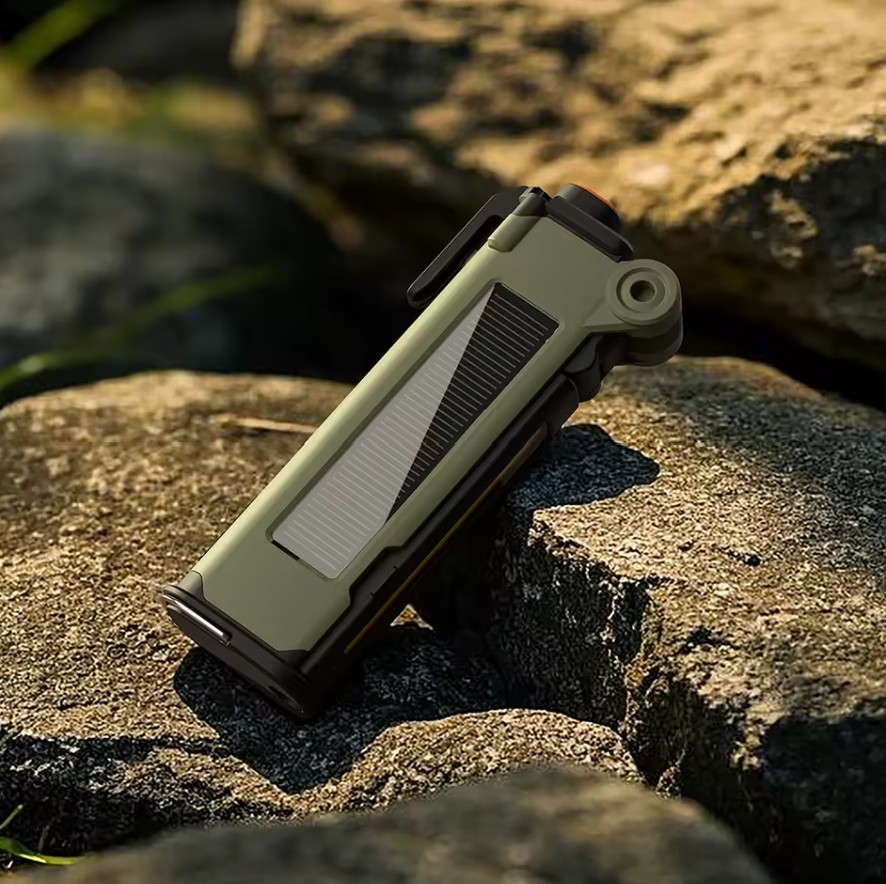 High-Quality All-in-One Solar Rechargeable Emergency Multi-Tool Light