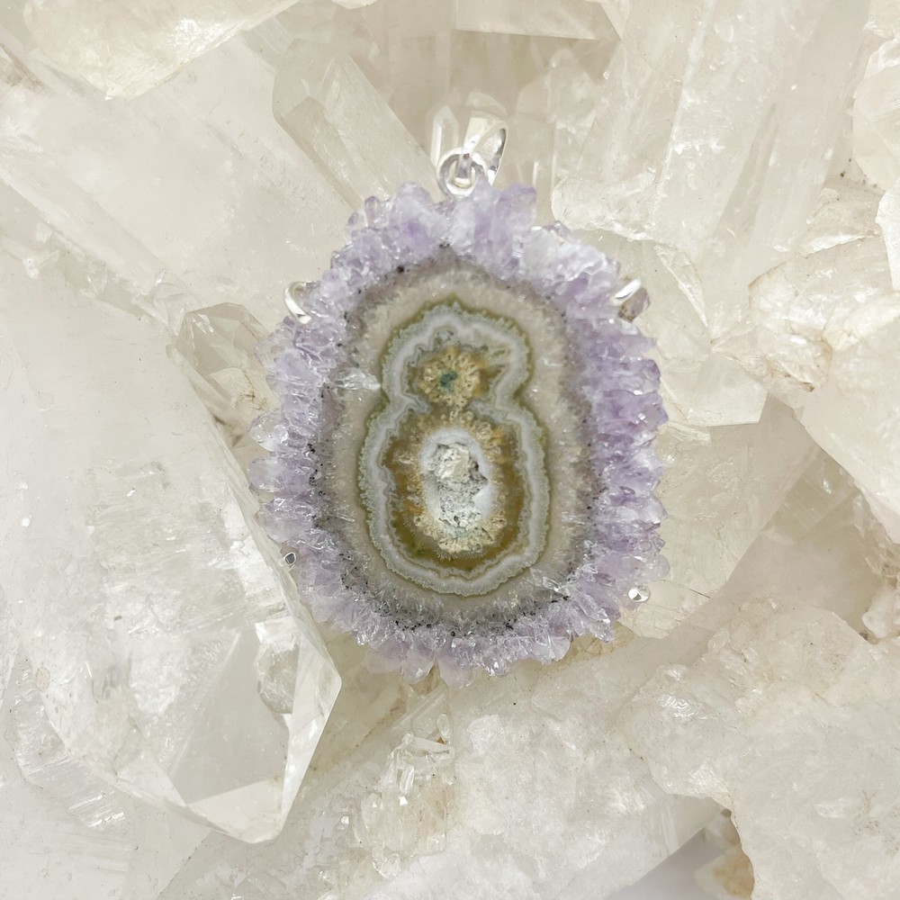 Amethyst Stalactite Pendant $160