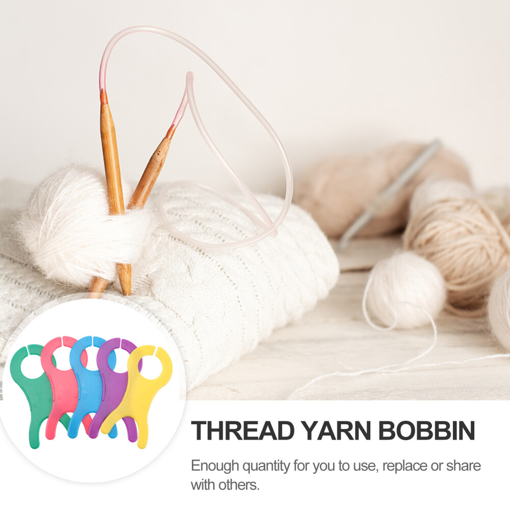 30PCS Knitting Yarn Bobbin Thread Winding Plate Sewing Thread Manual Holder
