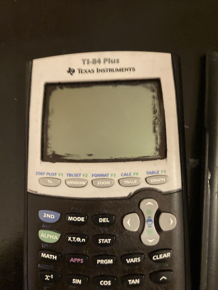 Texas Instruments TI-84 Plus Graphing Calculator - Black Needs Batter