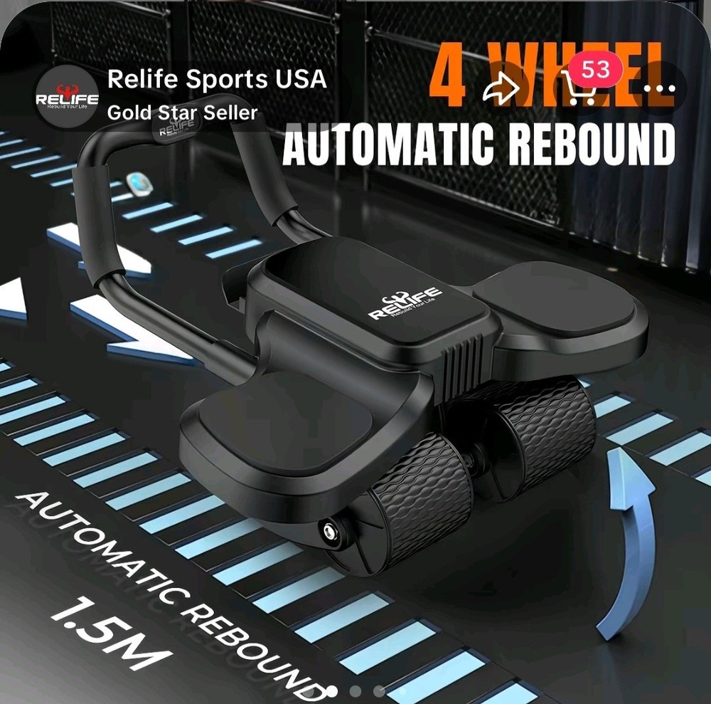 Relief Ab Roller High-Performance with Elbow Rest And Mat