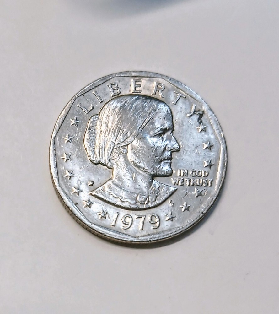 1979 Blob Mint Mark Error Susan B Anthony $1 One Dollar Coin Common Error