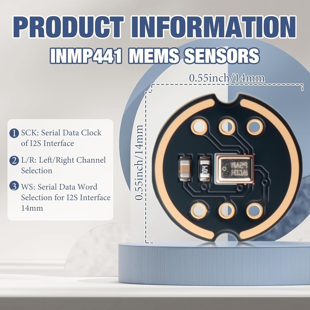 3PCS INMP441 Omnidirectional Microphone Module I2S Interface MEMS High Precision
