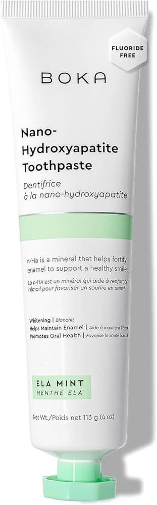 Boka Fluoride Free Toothpaste, Nano Hydroxyapatite Toothpaste, Appropriate for S
