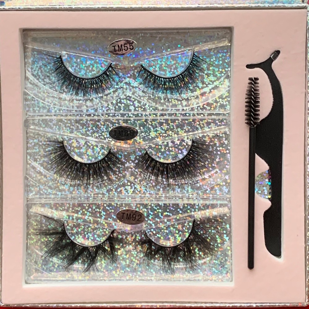 Monie Pressed False Eyelash Set - 3 Count Night