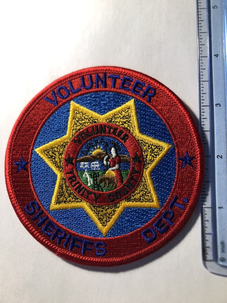 Trinity County California Sheriff Volunteer Patch