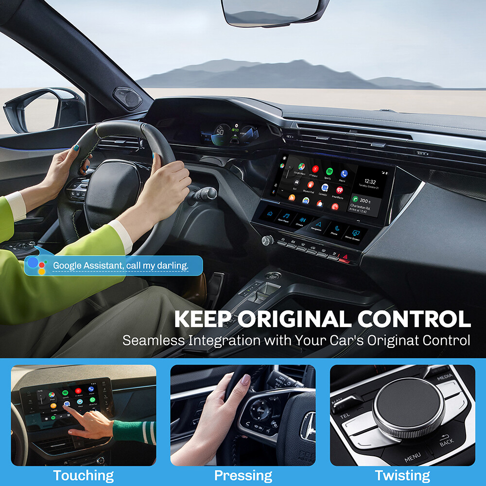 Android Auto Wireless Adapter Mini Android Auto Dongle for OEM Wired Android Car