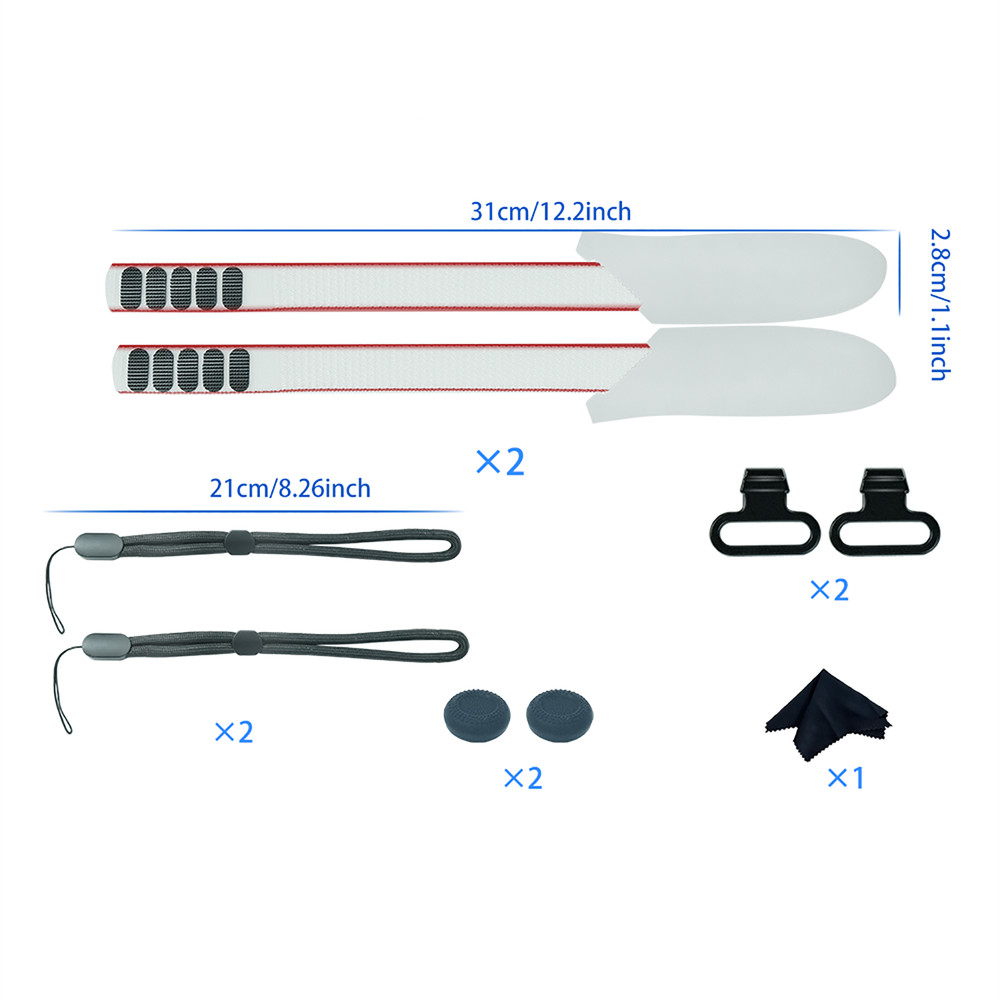 For Quest 3 VR Remote Control Handle Grip Cover Hand Strap Set Covers