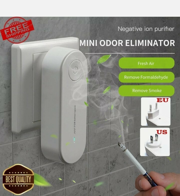 2X Pure Air Negative Ion Generator Air Purifier Ion Pure Plug-in For Home Travel