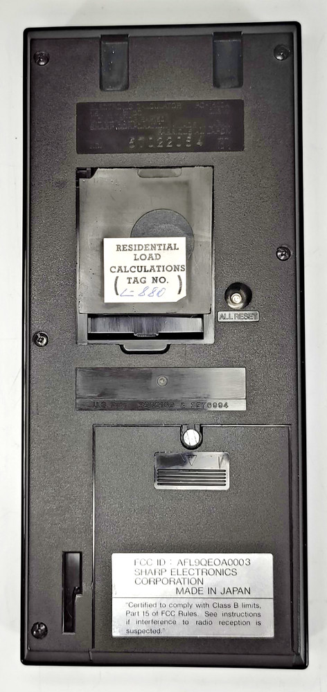 Sharp PC1500A Pocket Computer w/ CE150 Printer/Cassette Interface Turns On CASE